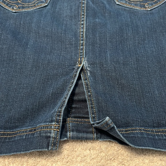 True Religion Jean Skirt Size 28 - Picture 5 of 9